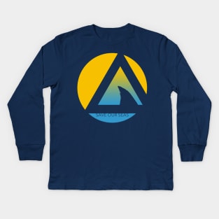 save our seas tricircle Kids Long Sleeve T-Shirt